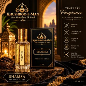 Khushboo-e-Man – Shamsa Premium Attar (12 ML)